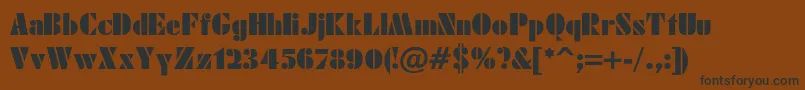 JensenBold Font – Black Fonts on Brown Background