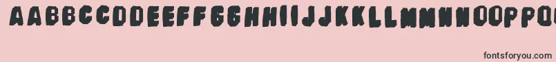 BanhartVer09Erc2008 Font – Black Fonts on Pink Background