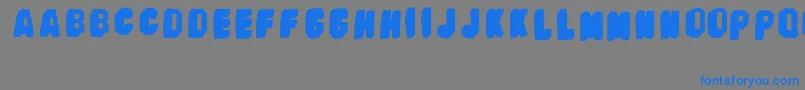 フォントBanhartVer09Erc2008 – 灰色の背景に青い文字