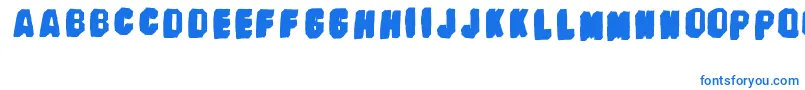 Шрифт BanhartVer09Erc2008 – синие шрифты на белом фоне