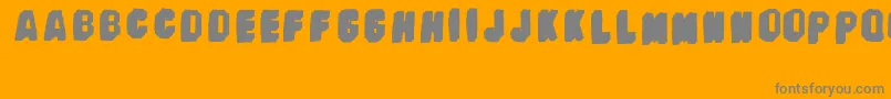 BanhartVer09Erc2008 Font – Gray Fonts on Orange Background