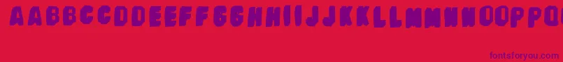 BanhartVer09Erc2008 Font – Purple Fonts on Red Background