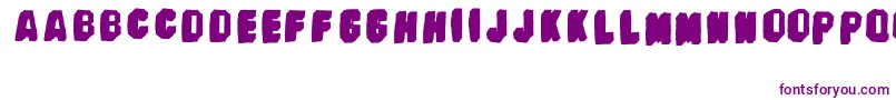 Шрифт BanhartVer09Erc2008 – фиолетовые шрифты на белом фоне