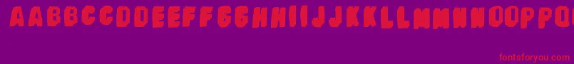 BanhartVer09Erc2008 Font – Red Fonts on Purple Background