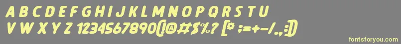 LegendOfTheWhiteLion Font – Yellow Fonts on Gray Background