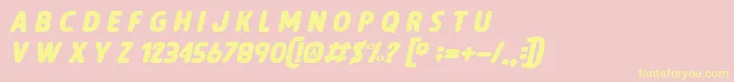 LegendOfTheWhiteLion Font – Yellow Fonts on Pink Background