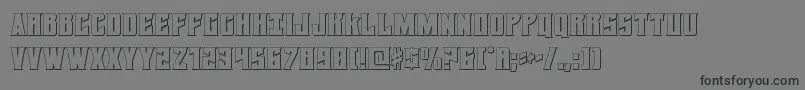 Daemonicus3D Font – Black Fonts on Gray Background