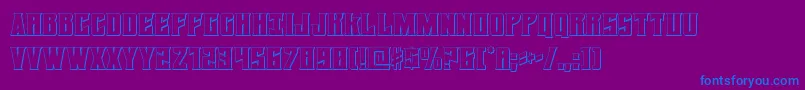 Daemonicus3D Font – Blue Fonts on Purple Background