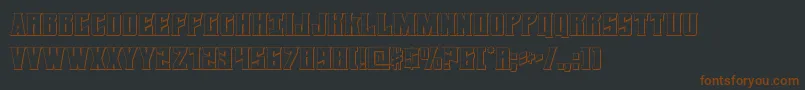 Daemonicus3D Font – Brown Fonts on Black Background