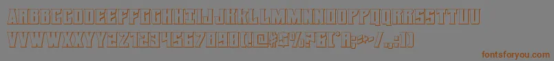 Daemonicus3D Font – Brown Fonts on Gray Background