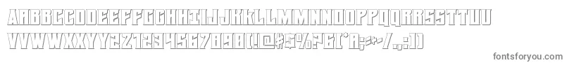 Daemonicus3D Font – Gray Fonts on White Background