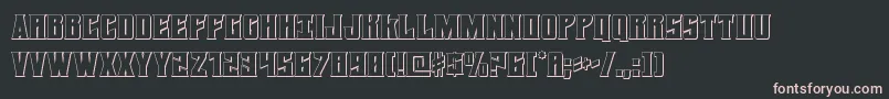 Daemonicus3D Font – Pink Fonts on Black Background