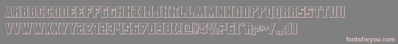 Daemonicus3D Font – Pink Fonts on Gray Background