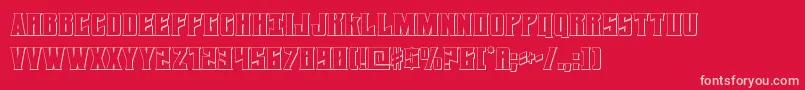 Daemonicus3D Font – Pink Fonts on Red Background