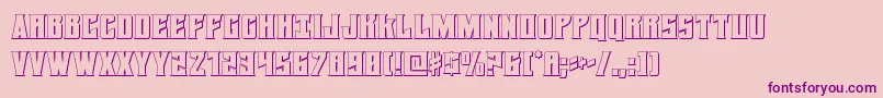 Daemonicus3D Font – Purple Fonts on Pink Background