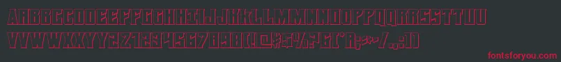Шрифт Daemonicus3D – красные шрифты на чёрном фоне