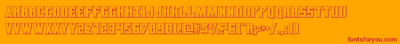 Daemonicus3D Font – Red Fonts on Orange Background