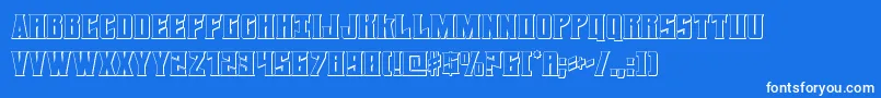 Daemonicus3D Font – White Fonts on Blue Background