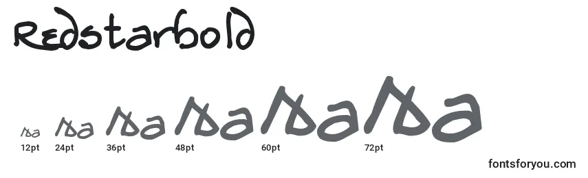 Размеры шрифта Redstarbold
