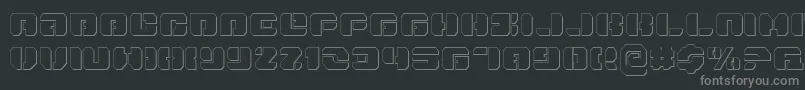 Weitere Informationen zur DanStargateOutline-Schriftart DanStargateOutline-Schriftart – Graue Schriften auf schwarzem Hintergrund