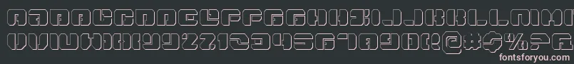 DanStargateOutline Font – Pink Fonts on Black Background