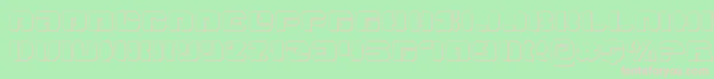 DanStargateOutline Font – Pink Fonts on Green Background