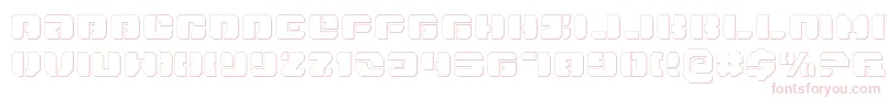 DanStargateOutline Font – Pink Fonts on White Background