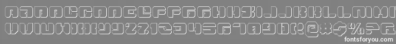 DanStargateOutline Font – White Fonts on Gray Background