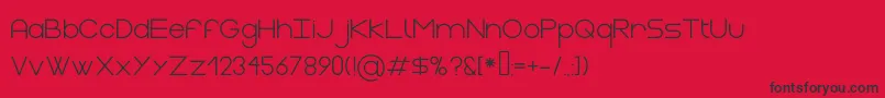 GasaltRegular Font – Black Fonts on Red Background