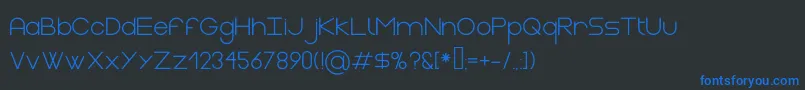 GasaltRegular Font – Blue Fonts on Black Background