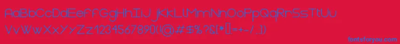 GasaltRegular Font – Blue Fonts on Red Background