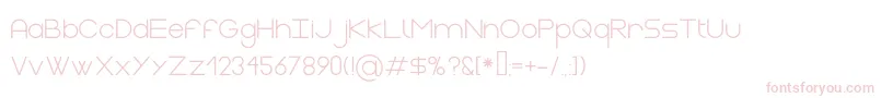 GasaltRegular Font – Pink Fonts on White Background