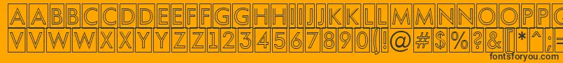 AFuturaortotitulcmotl Font – Black Fonts on Orange Background