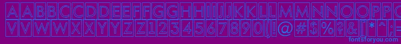 AFuturaortotitulcmotl Font – Blue Fonts on Purple Background