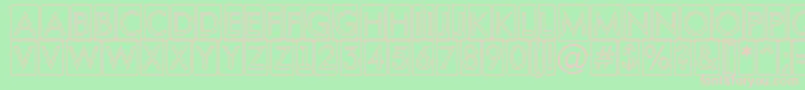 AFuturaortotitulcmotl Font – Pink Fonts on Green Background