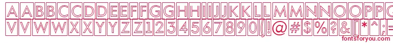 AFuturaortotitulcmotl Font – Red Fonts on White Background