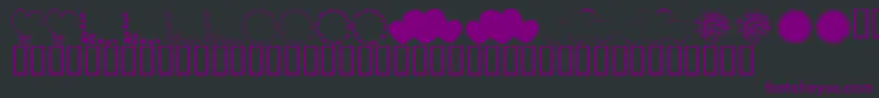 KrHeartsGalore Font – Purple Fonts on Black Background