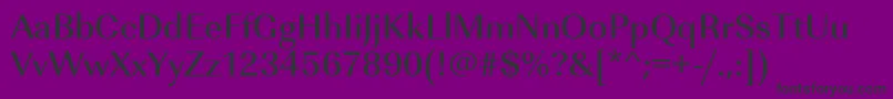 Urwimperialtmed Font – Black Fonts on Purple Background