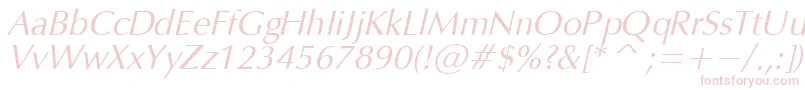 OpiumItalic Font – Pink Fonts on White Background
