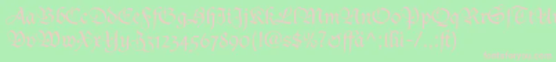 DucDeBerryLtDfr Font – Pink Fonts on Green Background