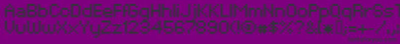 Czcionka Xpdr02 – czarne czcionki na fioletowym tle