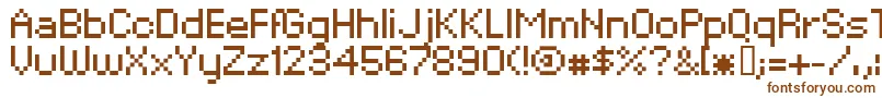 Шрифт Xpdr02 – коричневые шрифты на белом фоне