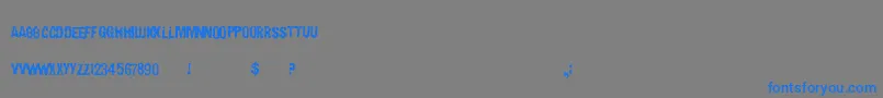 Carnaldevices Font – Blue Fonts on Gray Background
