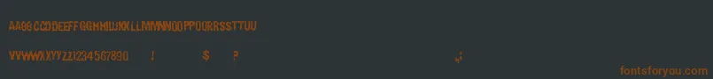 Carnaldevices Font – Brown Fonts on Black Background