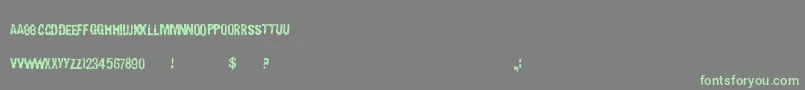 Carnaldevices Font – Green Fonts on Gray Background