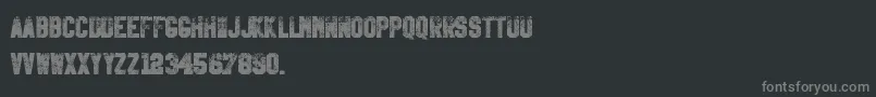 Czcionka KillEmAll – szare czcionki na czarnym tle
