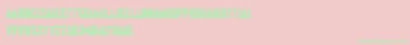 KillEmAll-Schriftart – Grüne Schriften auf rosa Hintergrund