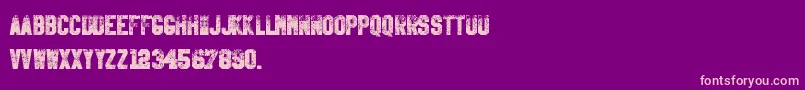 KillEmAll Font – Pink Fonts on Purple Background