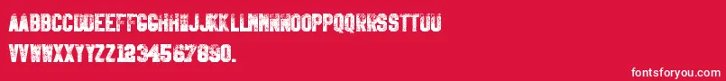 KillEmAll Font – White Fonts on Red Background