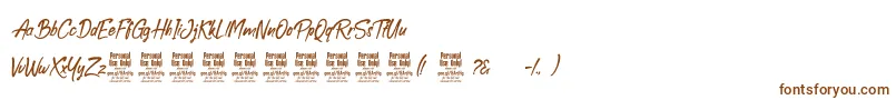 BoolackPersonalUse Font – Brown Fonts on White Background